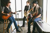 Tom Johnston, John McFee and Patrick Simmons, from left, of the Doobie Brothers are shown in a ...