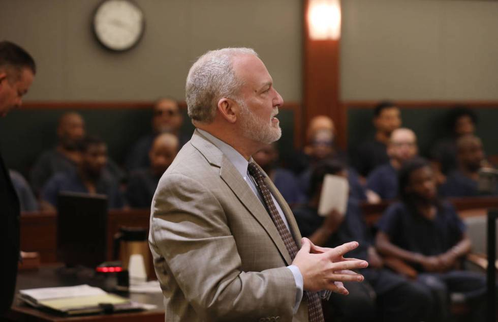 Chief Deputy District Attorney Marc DiGiacomo speaks during the sentencing of Cassie Smith at t ...