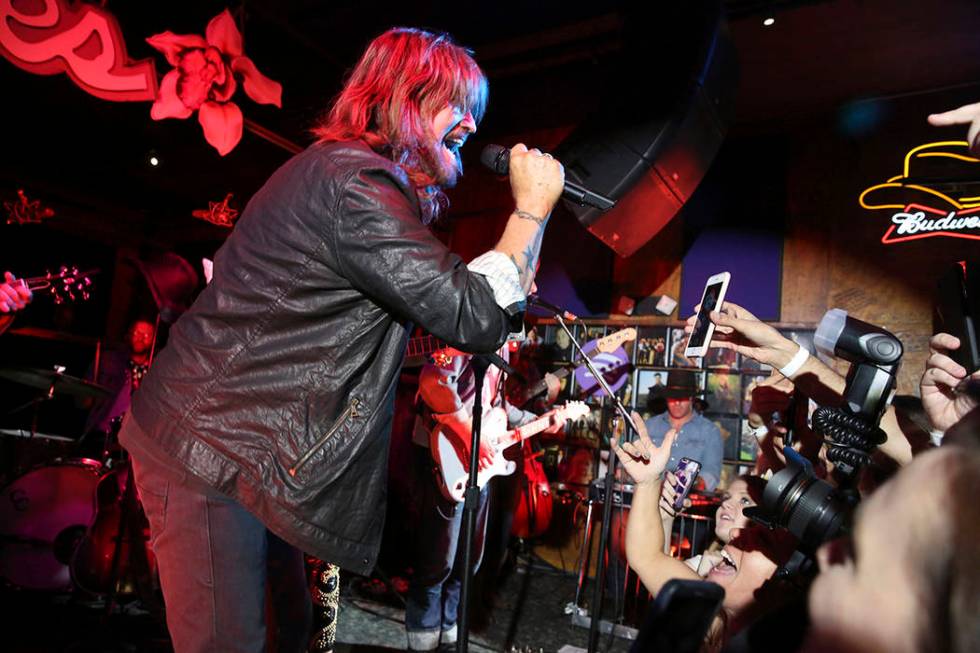 Billy Ray Cyrus performs at a private concert at Tootsie's to celebrate the release of Miley Cy ...