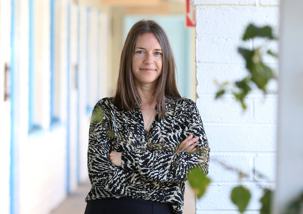 Heather Harmon, the deputy director of the Nevada Museum of Art, poses for a photo at Fergusons ...