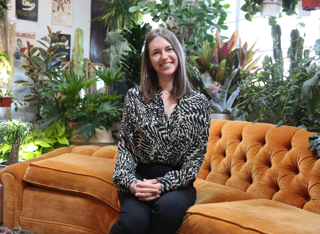 Heather Harmon, the deputy director of the Nevada Museum of Art, poses for a photo at Fergusons ...