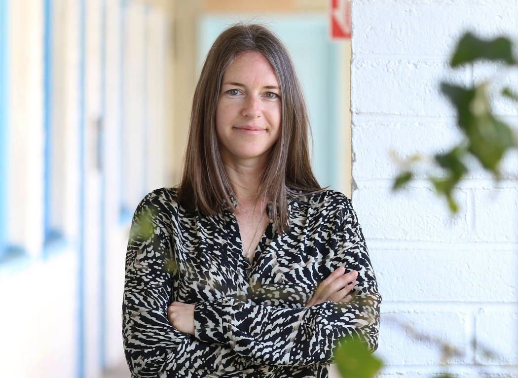 Heather Harmon, the deputy director of the Nevada Museum of Art, poses for a photo at Fergusons ...