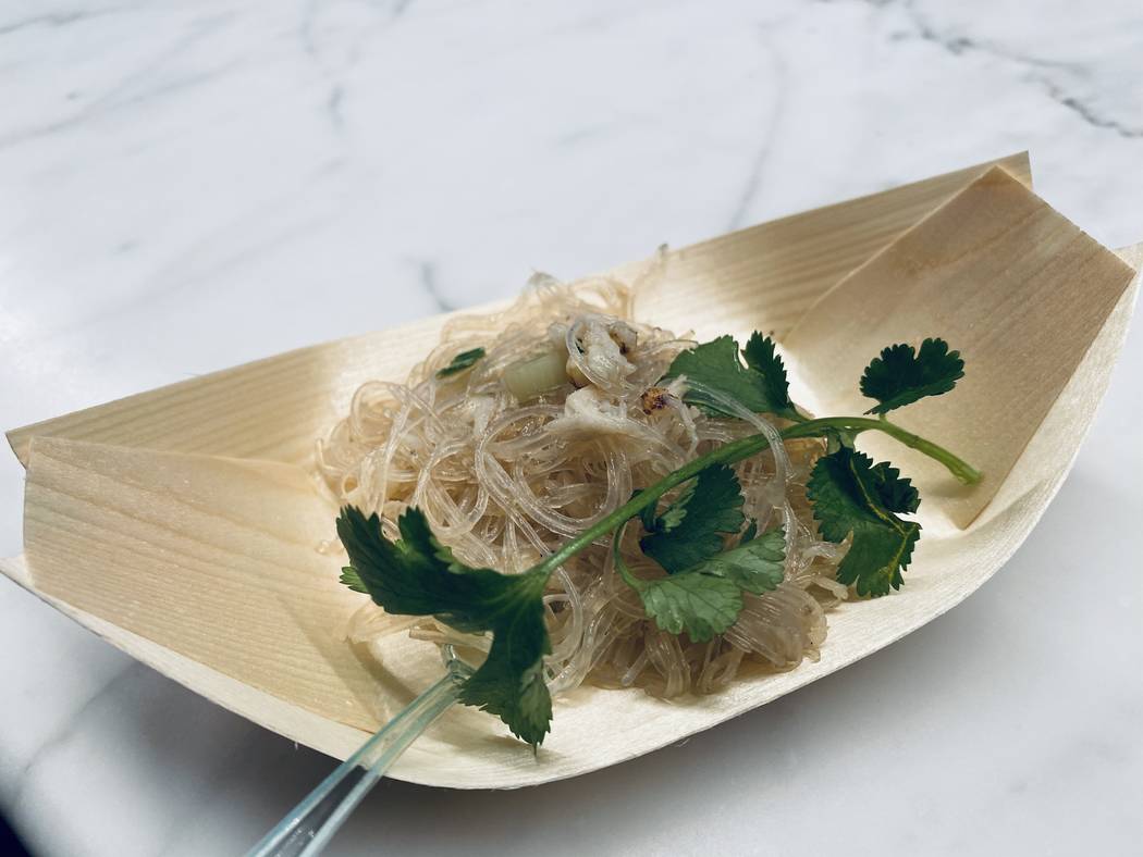 The Slanted Door's cellophane noodles. (Al Mancini/Las Vegas Review-Journal)