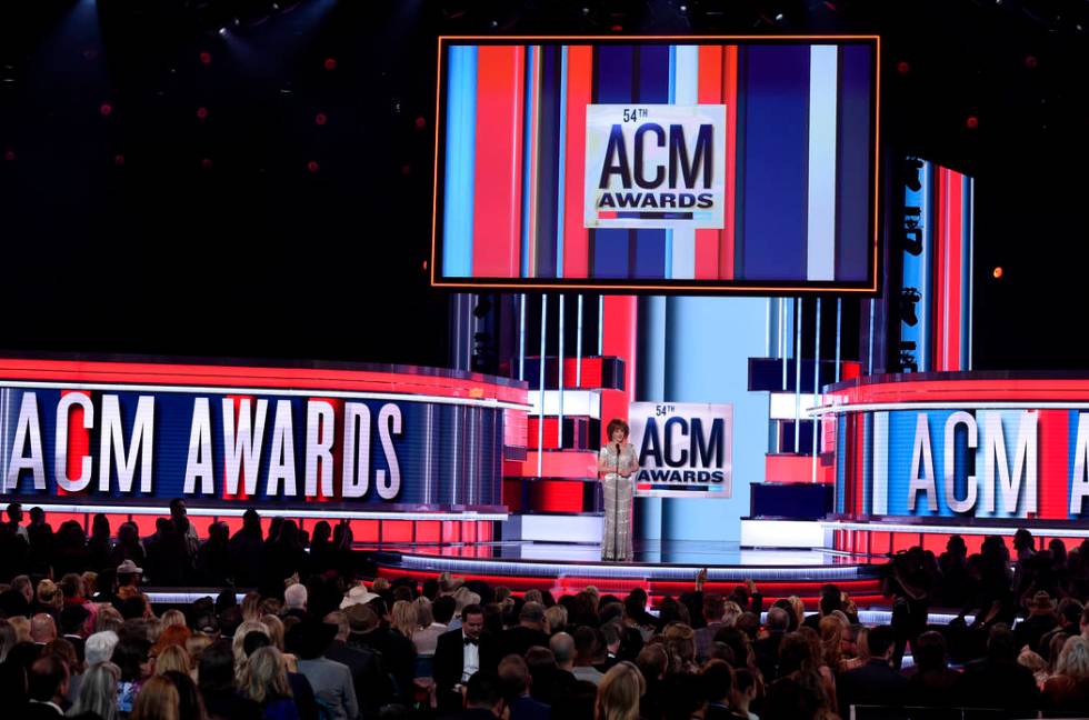 Host Reba McEntire speaks at the 54th annual Academy of Country Music Awards at the MGM Grand G ...