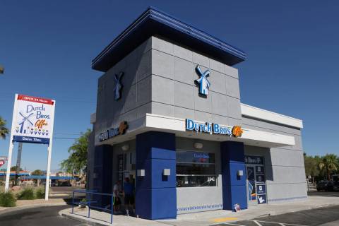 Dutch Bros. Coffee will open a new location in Las Vegas on Friday. (Bizuayehu Tesfaye/Las Vega ...
