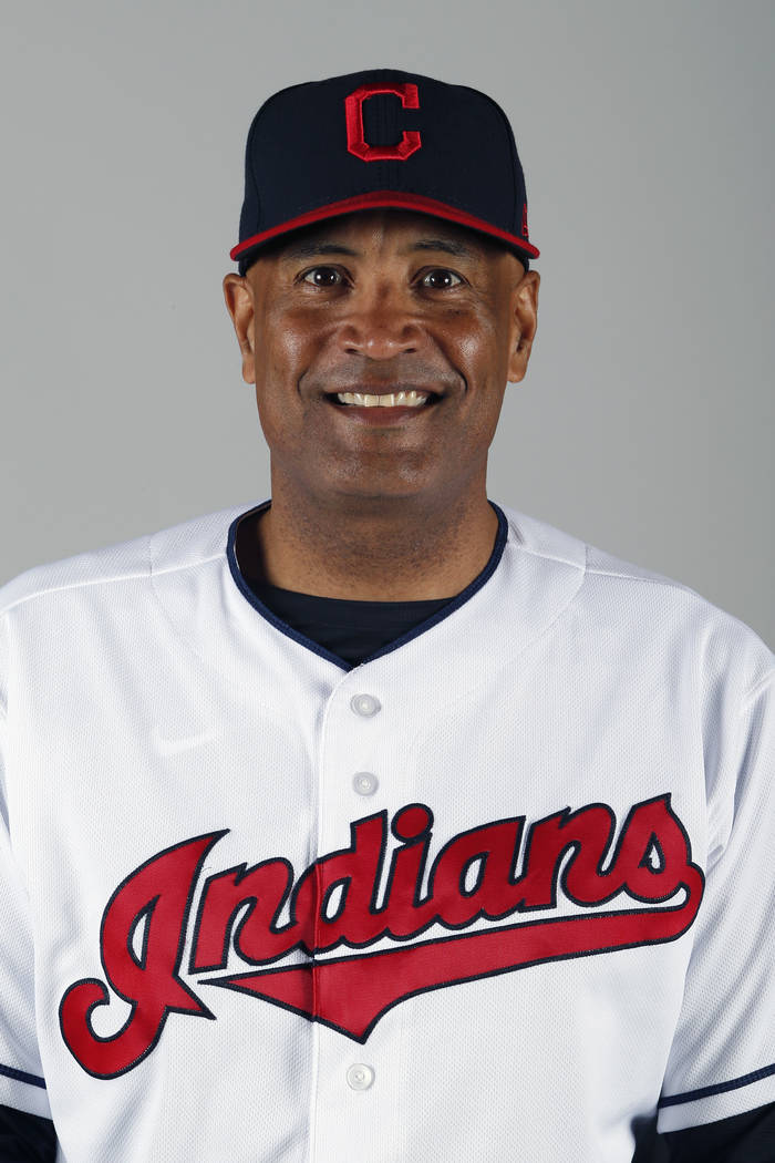This is a 2020 photo of Sandy Alomar Jr of the Cleveland Indians baseball team. This image refl ...