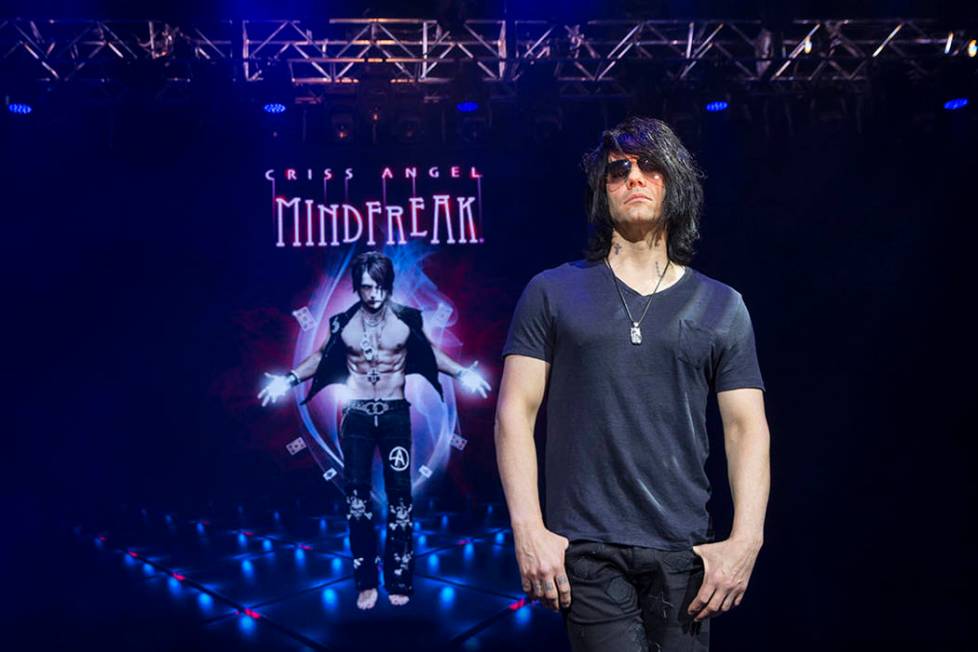 Illusionist Criss Angel at the site of his theater at Planet Hollywood Resort on Thursday, Dec. ...