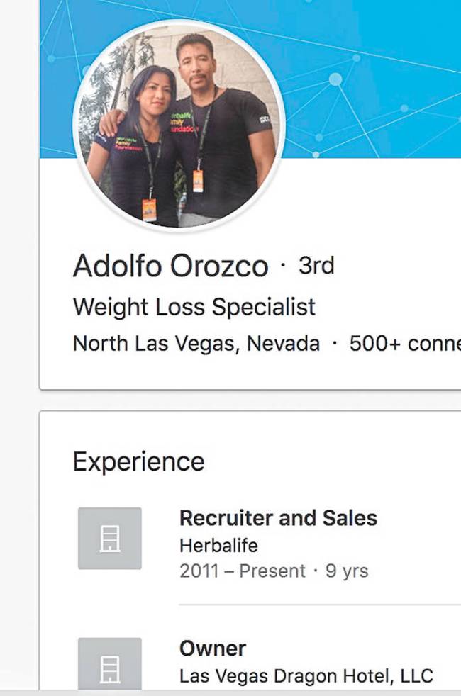 Outside of real estate, Adolfo Orozco also works as a “weight loss specialist” with Herbali ...