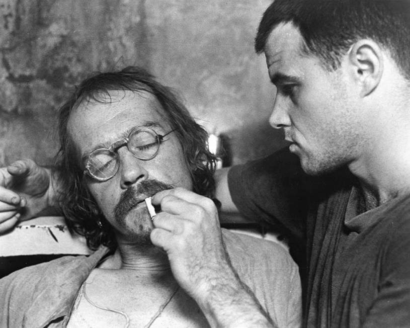 Brad Davis, right, portrays Billy Hayes in “Midnight Express,” opposite John Hurt, who earn ...