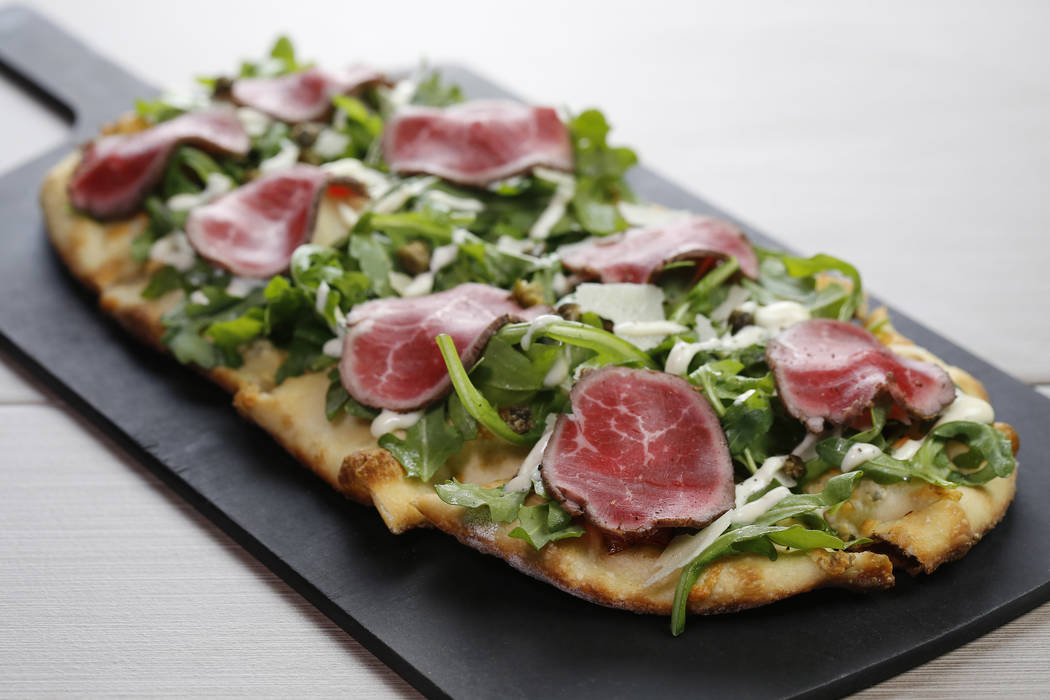 Beef carpaccio flatbread at Topgolf Las Vegas (Topgolf)