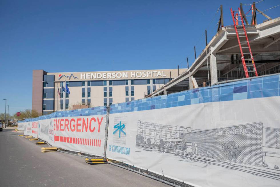 Henderson Hospital is under construction in Henderson on Wednesday, March 4, 2020. (Elizabeth P ...