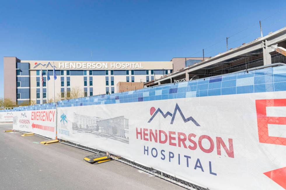 Henderson Hospital is under construction in Henderson on Wednesday, March 4, 2020. (Elizabeth P ...