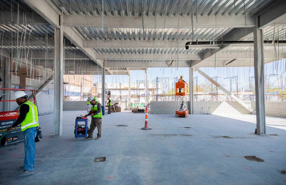 Henderson Hospital is under construction in Henderson on Wednesday, March 4, 2020. (Elizabeth P ...