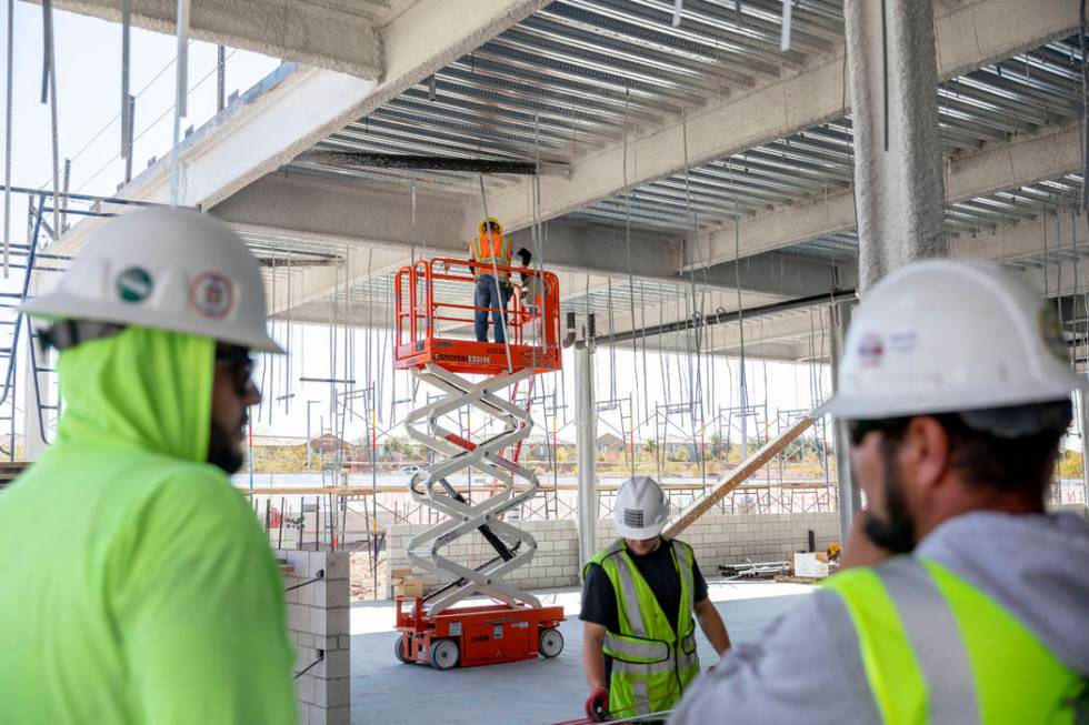 Henderson Hospital is under construction in Henderson on Wednesday, March 4, 2020. (Elizabeth P ...