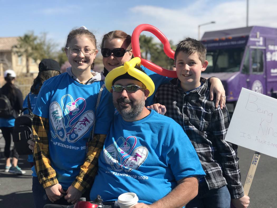 The Merle family showed up early for the Walk4Friendship event at Bet Yossef Community Center i ...