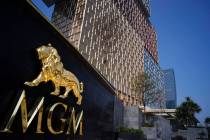 MGM Cotai Resort is seen in Macau Tuesday, Feb. 13, 2018. (AP Photo/Vincent Yu)