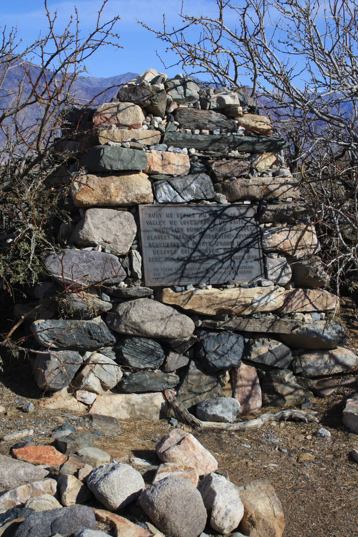 Along West Side Road you will find the headstone of legendary prospector, Shorty Harris who was ...