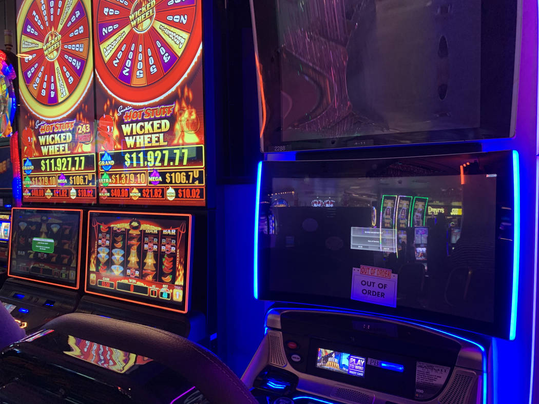 Players were not able to cash out at slot machines at Four Queens casino in Downtown Las Vegas ...
