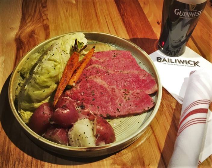 The corned beef and cabbage special at Bailiwick. (Boyd Gaming)