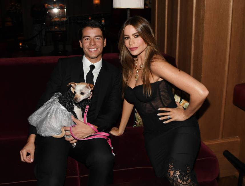 Manolo Gonzalez Vergara and actress Sofia Vergara attend NoMad Las Vegas' celebration of their ...