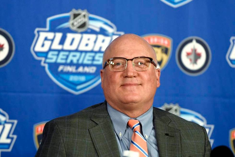 FILE - In this Nov. 1, 2018, file photo, National Hockey League Deputy Commissioner Bill Daly s ...