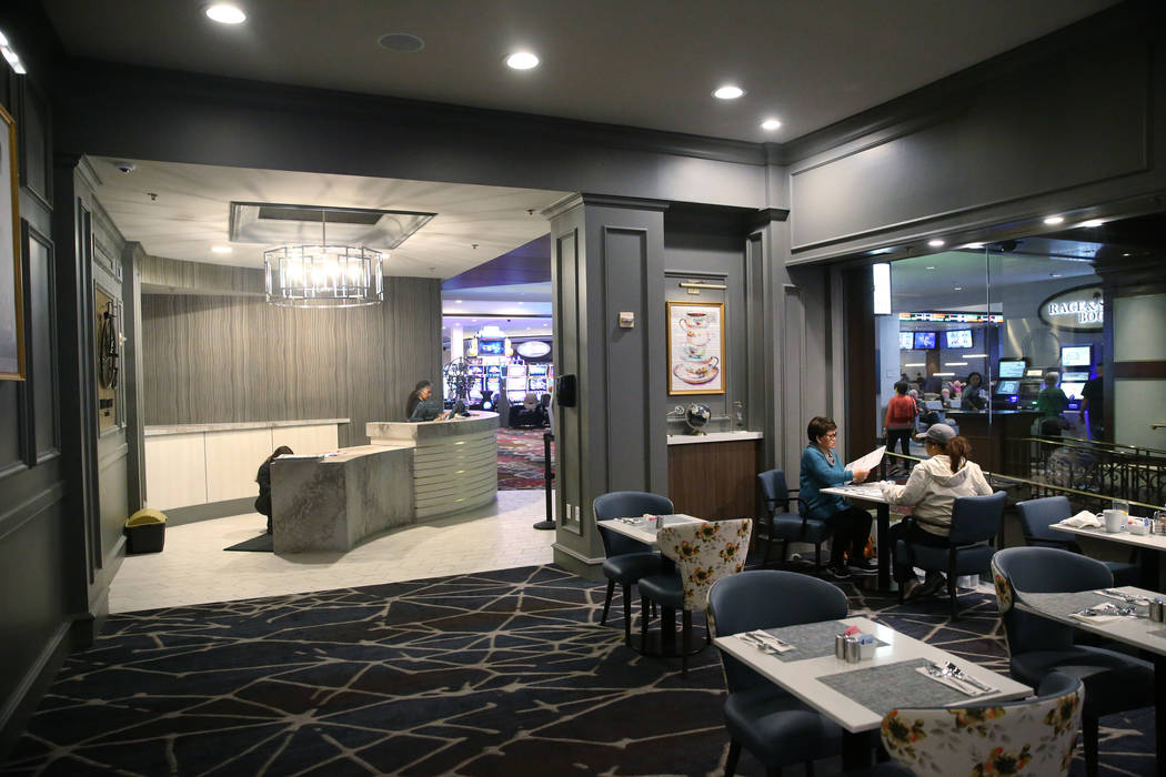 Earl Grey Cafe in the Rampart casino-hotel in Las Vegas, Wednesday, March 4, 2020. (Erik Verduz ...