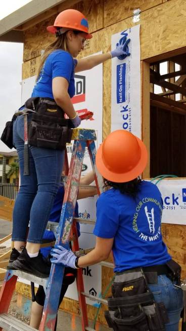 City National Bank colleagues helped build a Habitat for Humanity Las Vegas project in Henderso ...