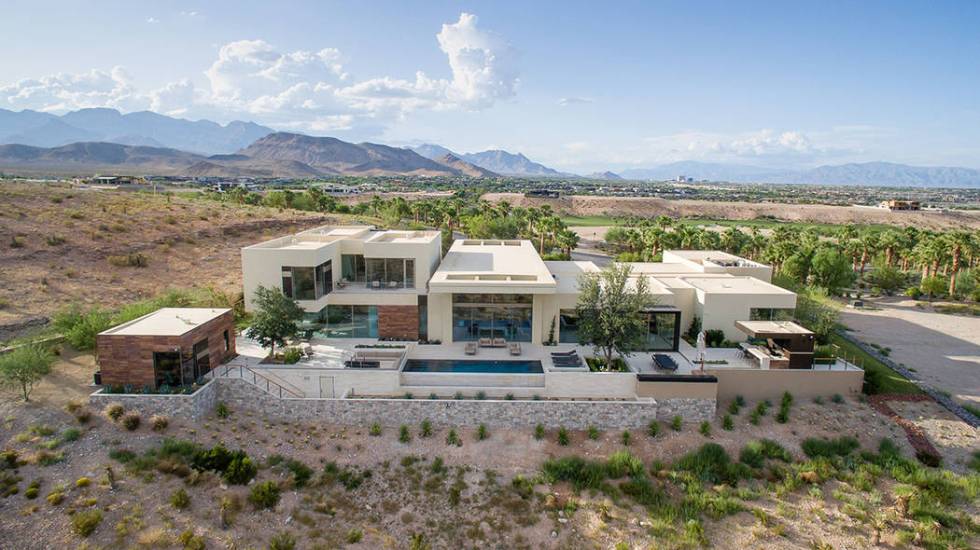 This mansion is in the exclusive luxury community, The Summit, in Summerlin. (Stephen Morgan)