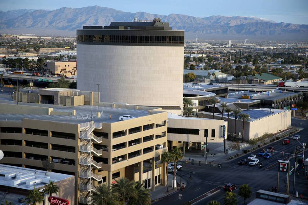 Zappos headquarters in downtown Las Vegas on Cyber Monday, Dec. 2, 2019. (K.M. Cannon/Las Vegas ...