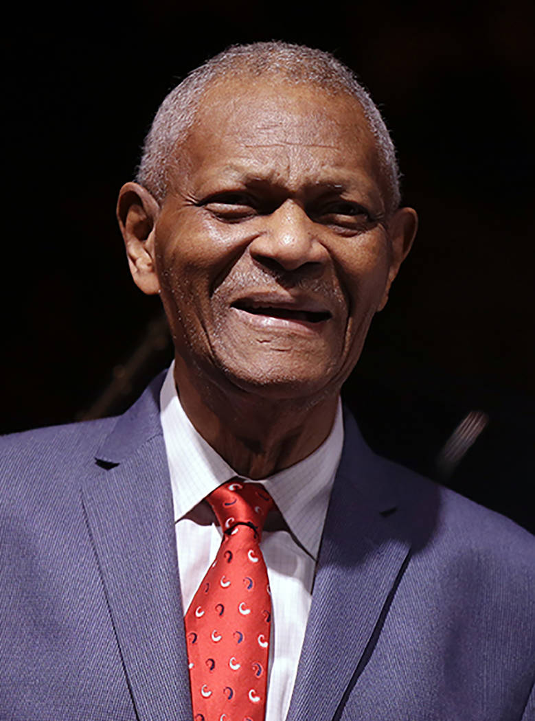 This July 6, 2017 file photo shows pianist McCoy Tyner after performing at the botanical Garden ...