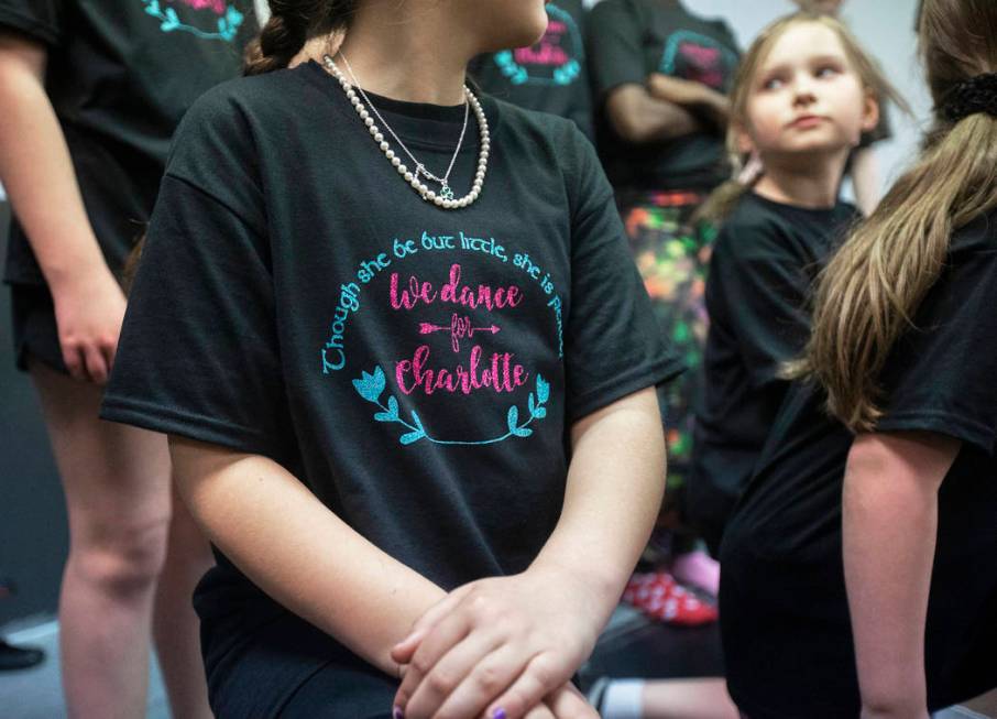 Dancers practice at Scoil Rince Ni Riada Irish Dance on Wednesday, March 4, 2020, in Las Vegas. ...