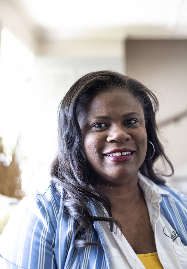 Vera Moore, CEO and founder of True Beginnings, poses for a portrait at a new housing space on ...