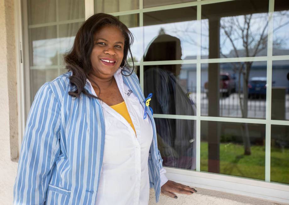 Vera Moore, CEO and founder of True Beginnings, poses for a portrait at a new housing space on ...