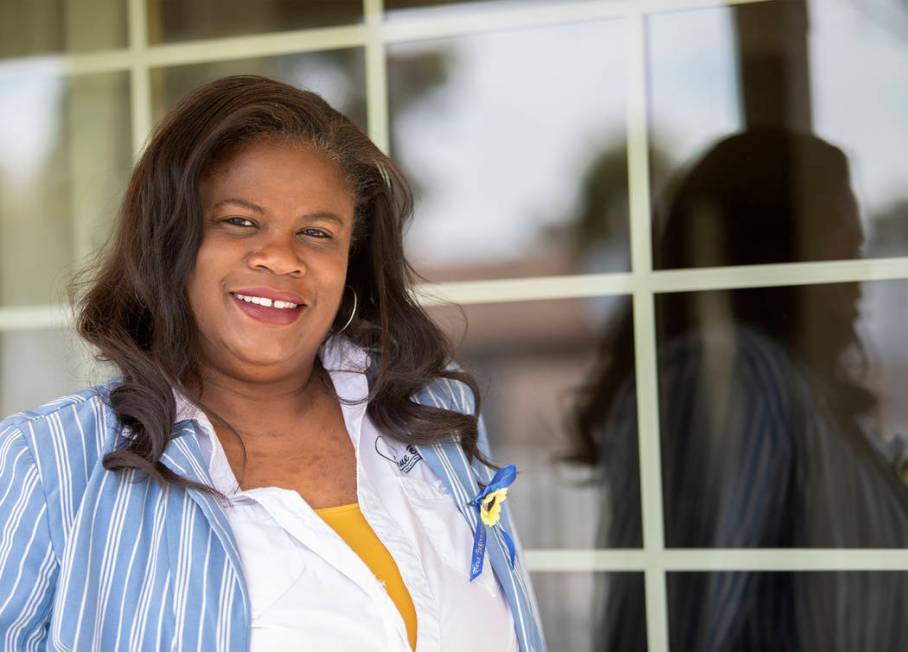 Vera Moore, CEO and founder of True Beginnings, poses for a portrait at a new housing space on ...