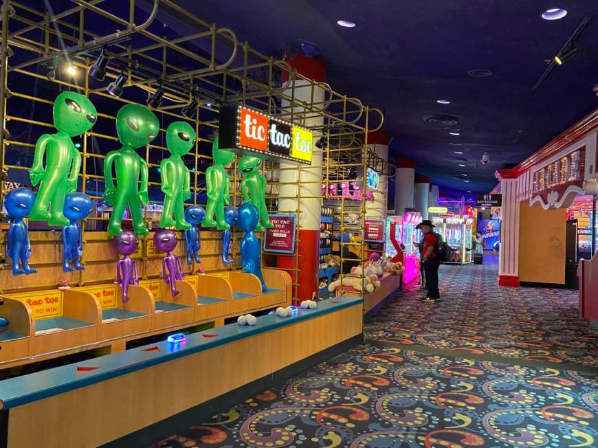 The arcade at Circus Circus pictured on March 12, 2020, in Las Vegas. (Rachel Aston/Las Vegas R ...