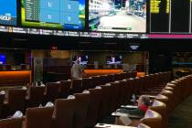 Seats are open at the Westgate sportsbook on Thursday. (Jim Barnes/Las Vegas Review-Journal)