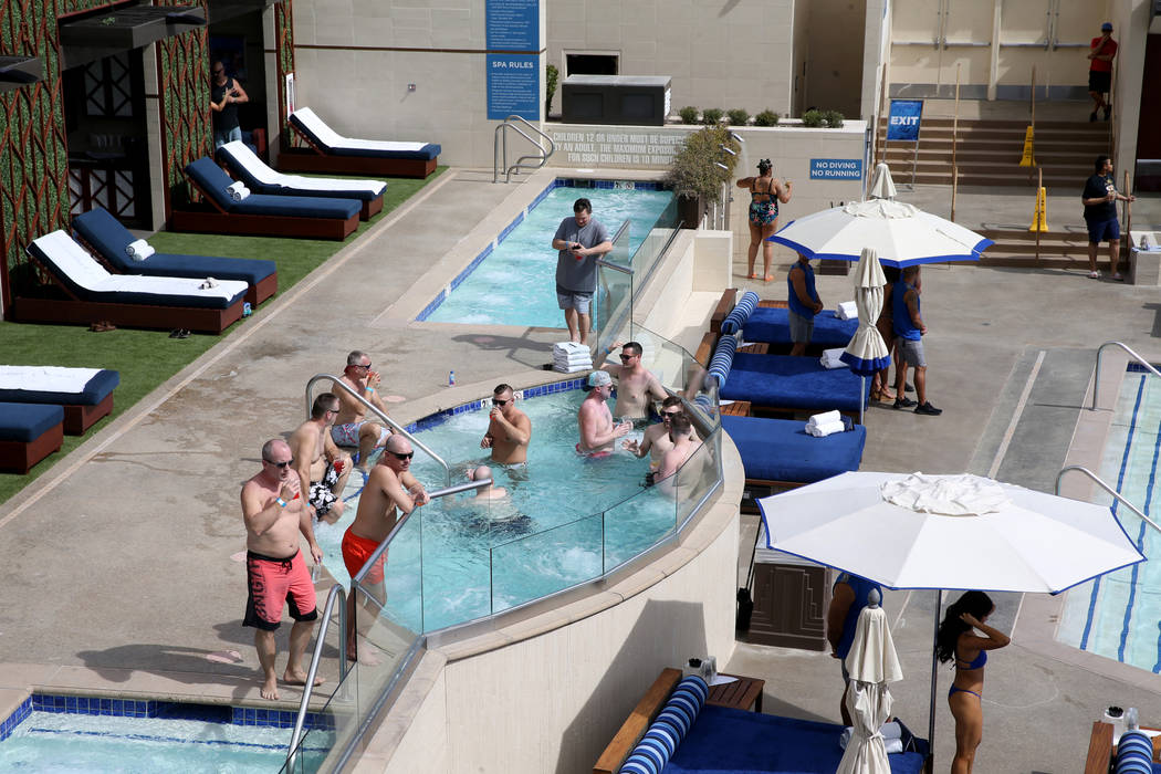 The newly renovated Wet Republic at MGM Grand in Las Vegas Friday, March 6, 2020. (K.M. Cannon/ ...