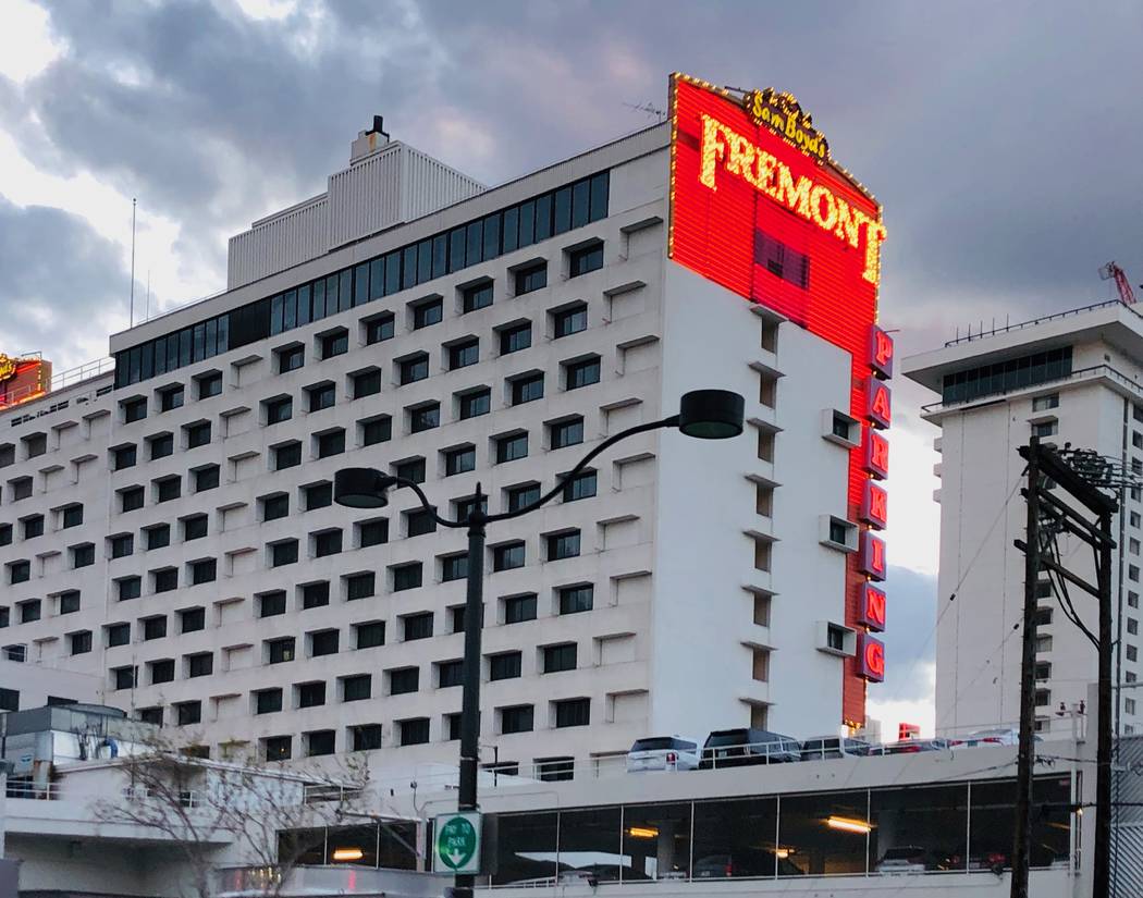 Fremont hotel-casino operated by Boyd Gaming Corp. is seen on Saturday, March 14, 2020, in Las ...
