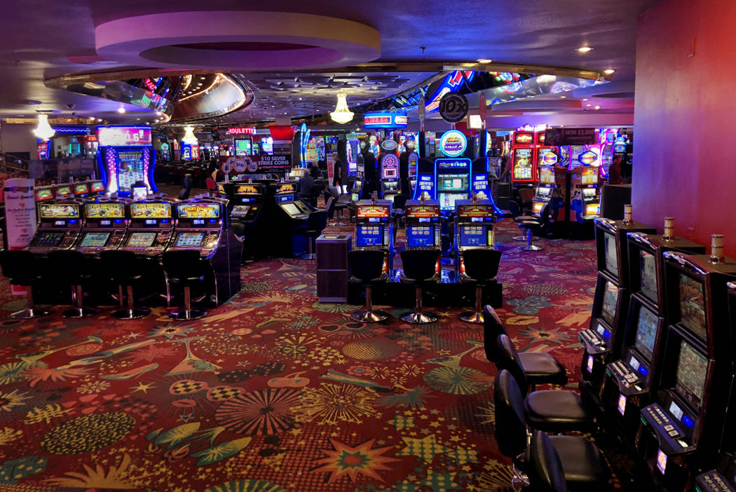 Few gamblers are playing slots and table games at the Plaza due to the coronavirus pandemic on ...
