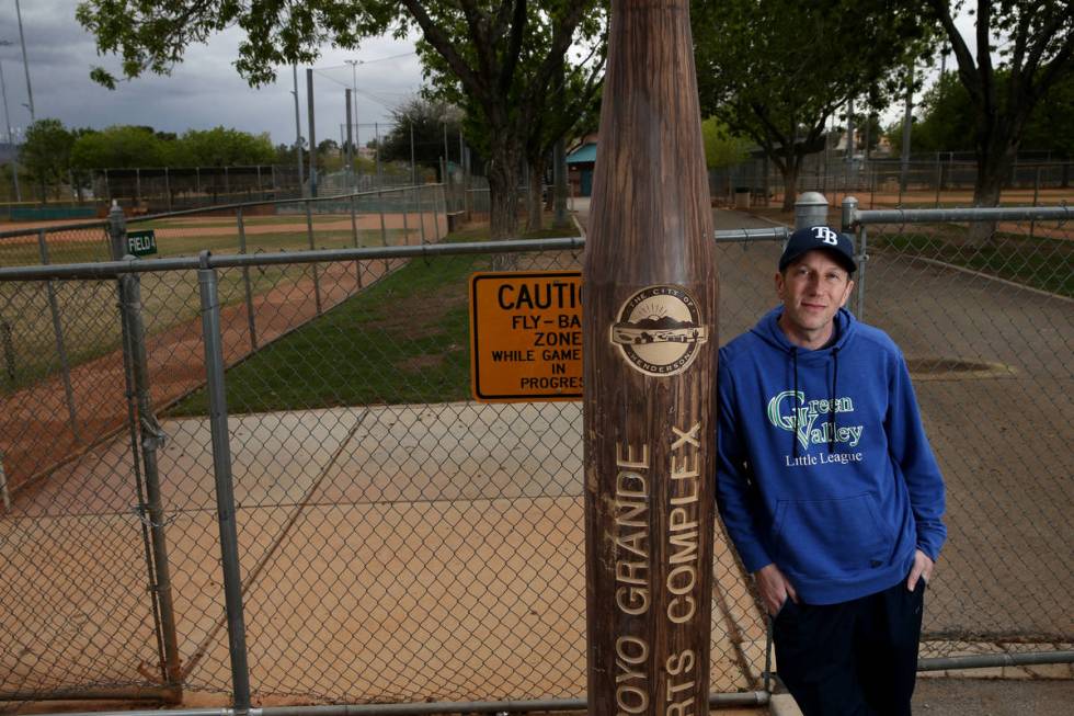 Nevada Little League District 2 Assistant District Administrator/Treasurer Marc Grisar at locke ...