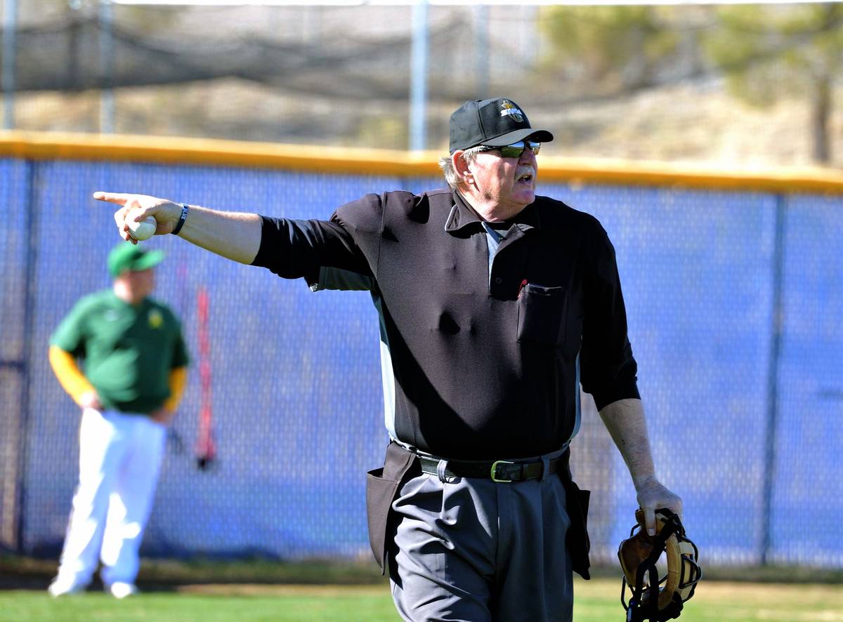 Jim Bullock has umpired baseball for 20 years in Southern Nevada, but now sits idle as all game ...
