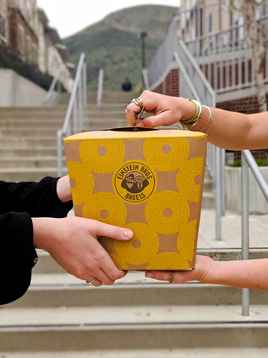 Baker's Dozen Box of bagels. (Einstein Bros. Bagels)