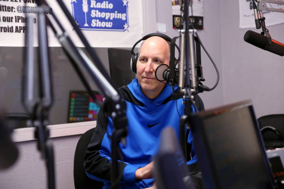 Local sports radio host TC Martin does the TC Martin Show on KSHP 1400 AM Las Vegas Wednesday, ...