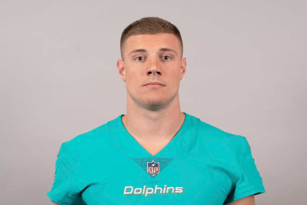 This is a 2019 photo of Quentin Poling of the Miami Dolphins NFL football team. This image refl ...