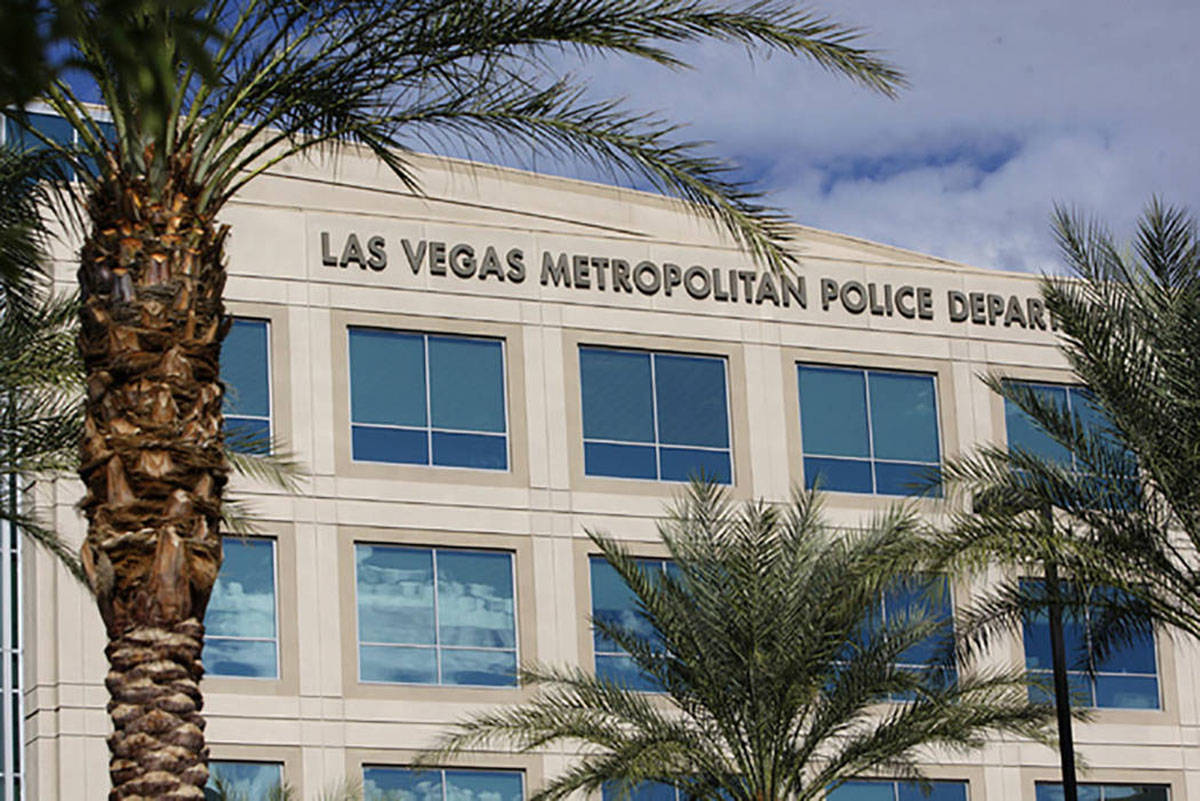 This undated file photo shows Metropolitan Police Department headquarters in Las Vegas. (Las Ve ...