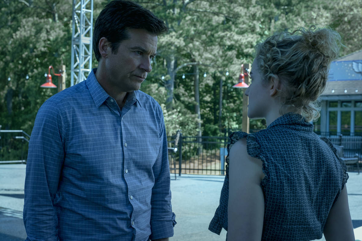 Jason Bateman as Marty Byrde and Julia Garner as Ruth Langmore in Episode 303 of OZARK Cr. Stev ...