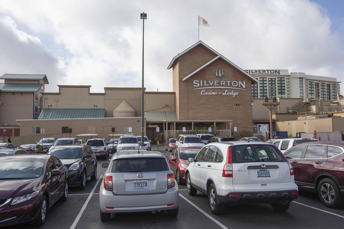 Silverton Casino as seen from the team member parking lot on Friday, March 20, 2020, in Las Veg ...