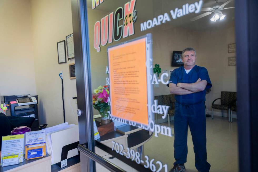 Quick Care Moapa Valley physician assistant Andrew Rose discusses the change in care at the cli ...