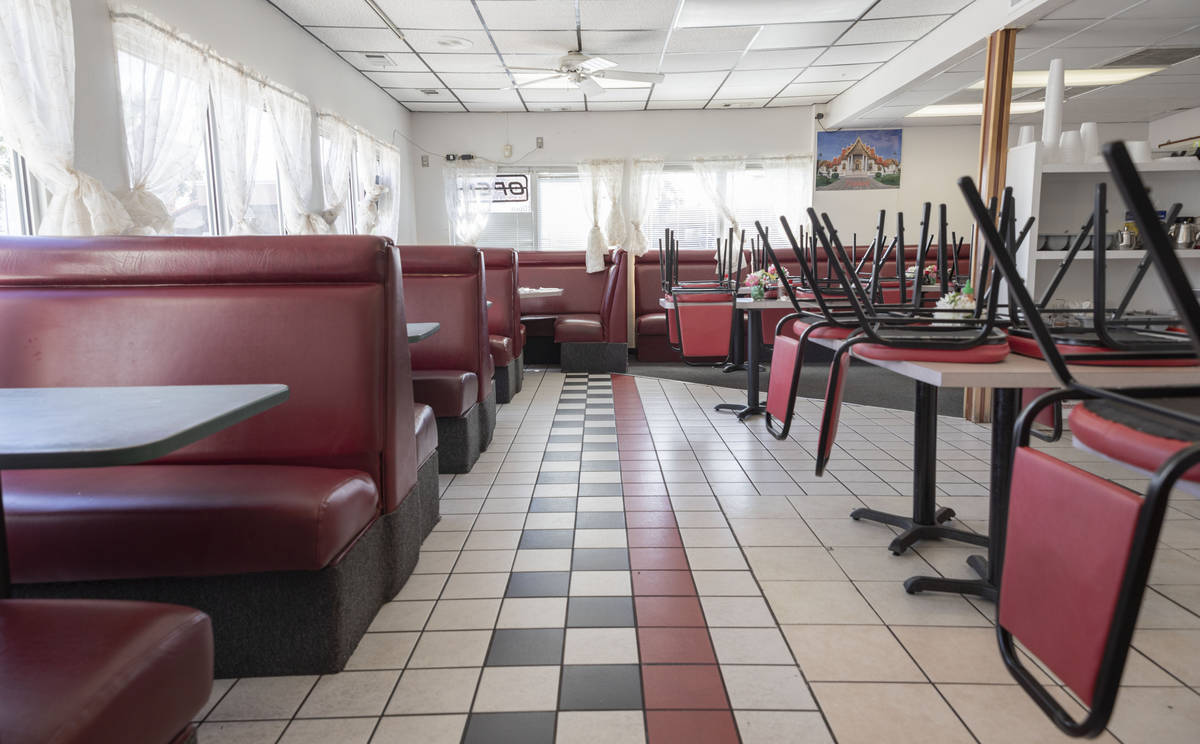 Thai House Restaurant is seen vacated in Mesquite on Tuesday, March 24, 2020. The restaurant is ...