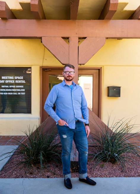 Pastor Joseph Guy poses for a portrait outside of the space for his new church, Open Arms Commu ...